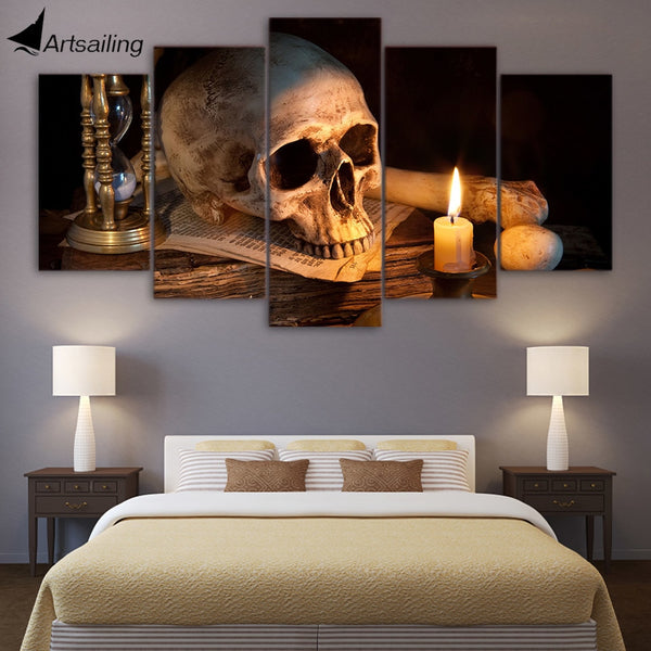 Scary Skull Painting