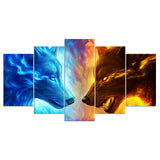 Fire and Ice Wall Art Paintings