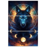 Black Wolf Wall Art Painting