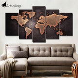 Abstract Map Wall Art Paintings