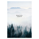 Nordic Forest Landscape Wall Art Canvas