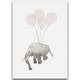 Small Clean Cute Cartoon Elephant Balloon Dandelion