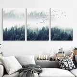 Nordic Decoration Forest Lanscape Wall Art Canvas 02