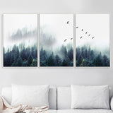 Nordic Decoration Forest Lanscape Wall Art Canvas 02