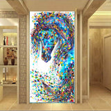 Horse Painting Abstract Wall Art