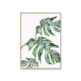 Watercolor Leaves Wall Art Canvas Painting